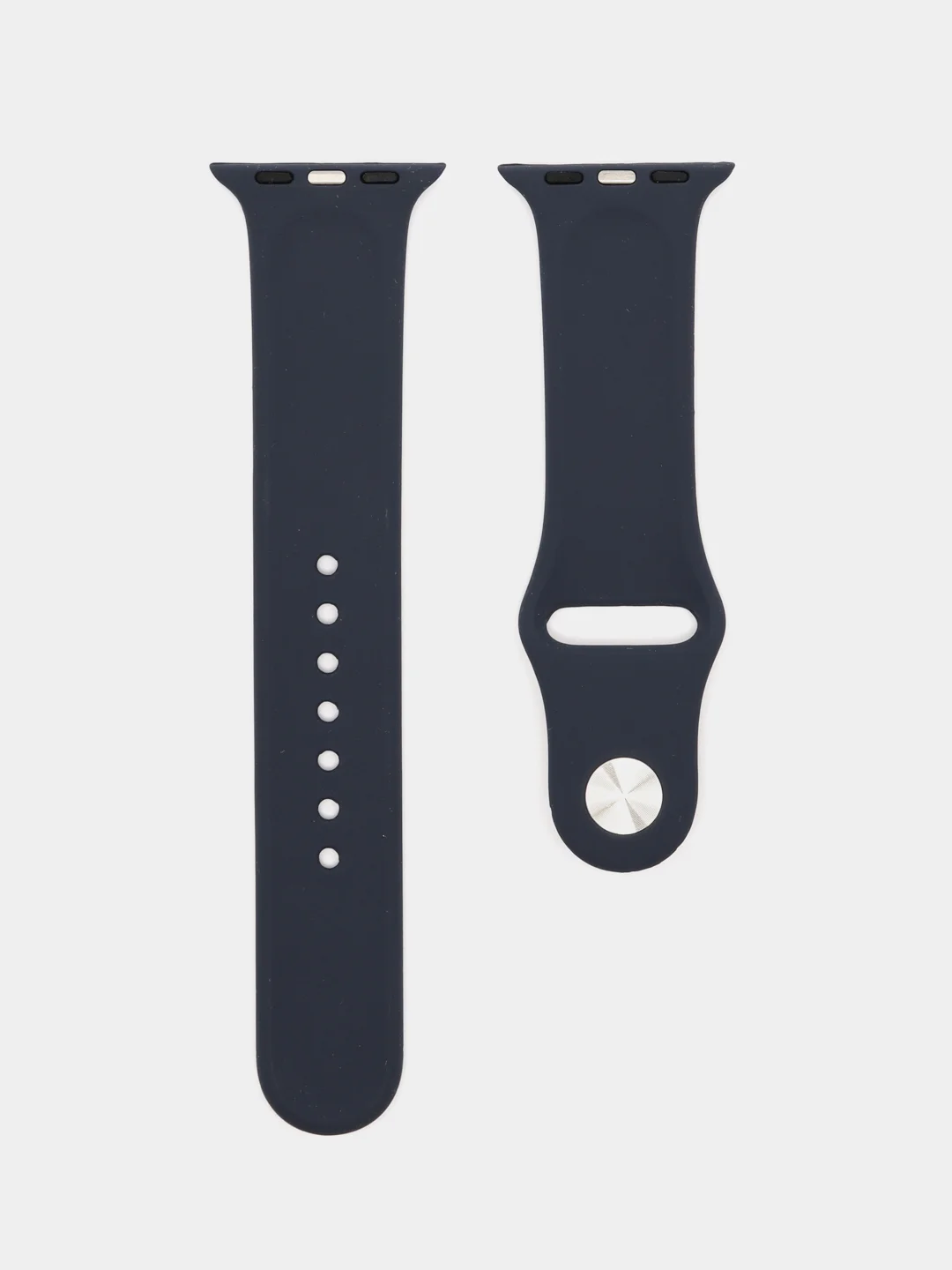 Синий меланж силиконовый ремешок для часов Apple Watch 1-7, SE