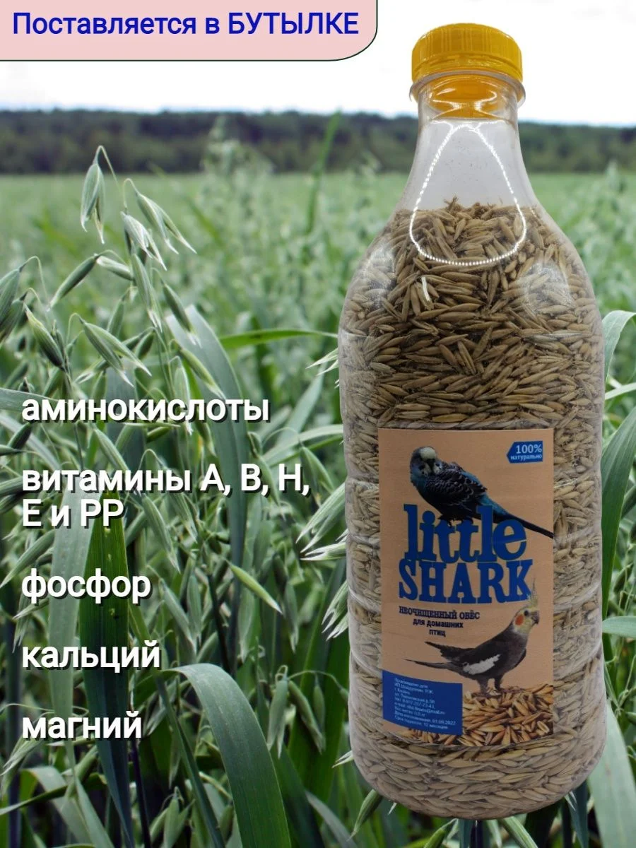 Овес корм для грызунов и птиц 800 гр