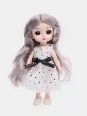 Белый кукла шарнирная 15см глаза 3D стиль анимэ