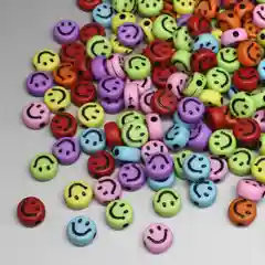 Белый овальные бусины улыбающееся лицо для создания украшений (50 шт.)