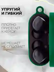 Зеленый чехол на Xiaomi Air 2 Pro / Mi TWS Earphones 2 Pro силиконовый КАРТОФАН для наушников