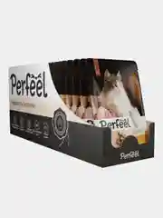 Влажный корм для кошек Perfeel полнорационный, в соусе, 75 г, 28 штук