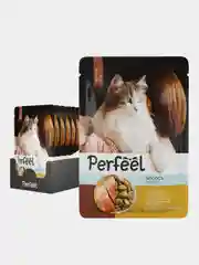 Влажный корм для кошек Perfeel полнорационный, в соусе, 75 г, 28 штук