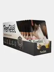 Влажный корм для кошек Perfeel полнорационный, в соусе, 75 г, 28 штук