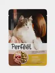 Влажный корм для кошек Perfeel полнорационный, в соусе, 75 г, 28 штук