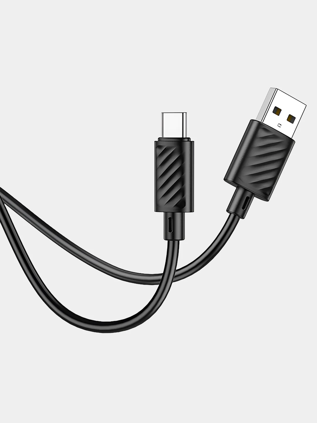 Черный кабель Type-c USB, быстрая зарядка на андроид