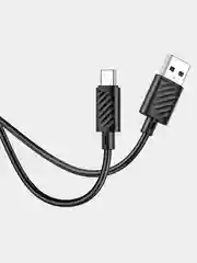 Черный кабель Type-c USB, быстрая зарядка на андроид