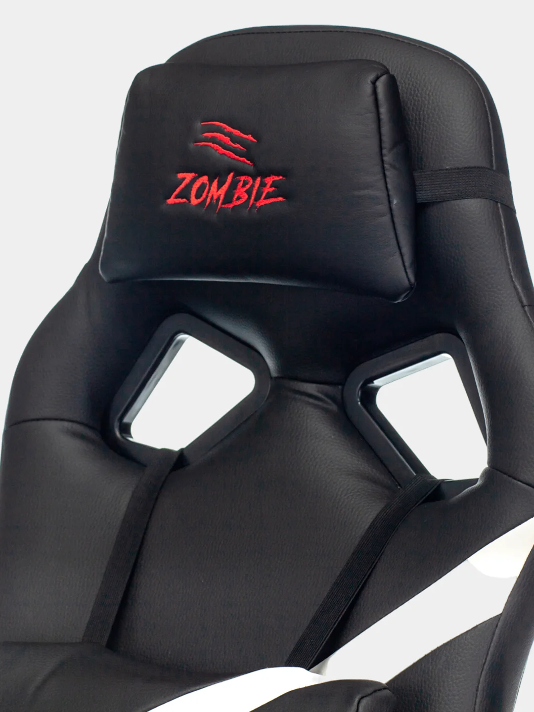 Белый кресло компьютерное, игровое, Бюрократ Zombie Driver