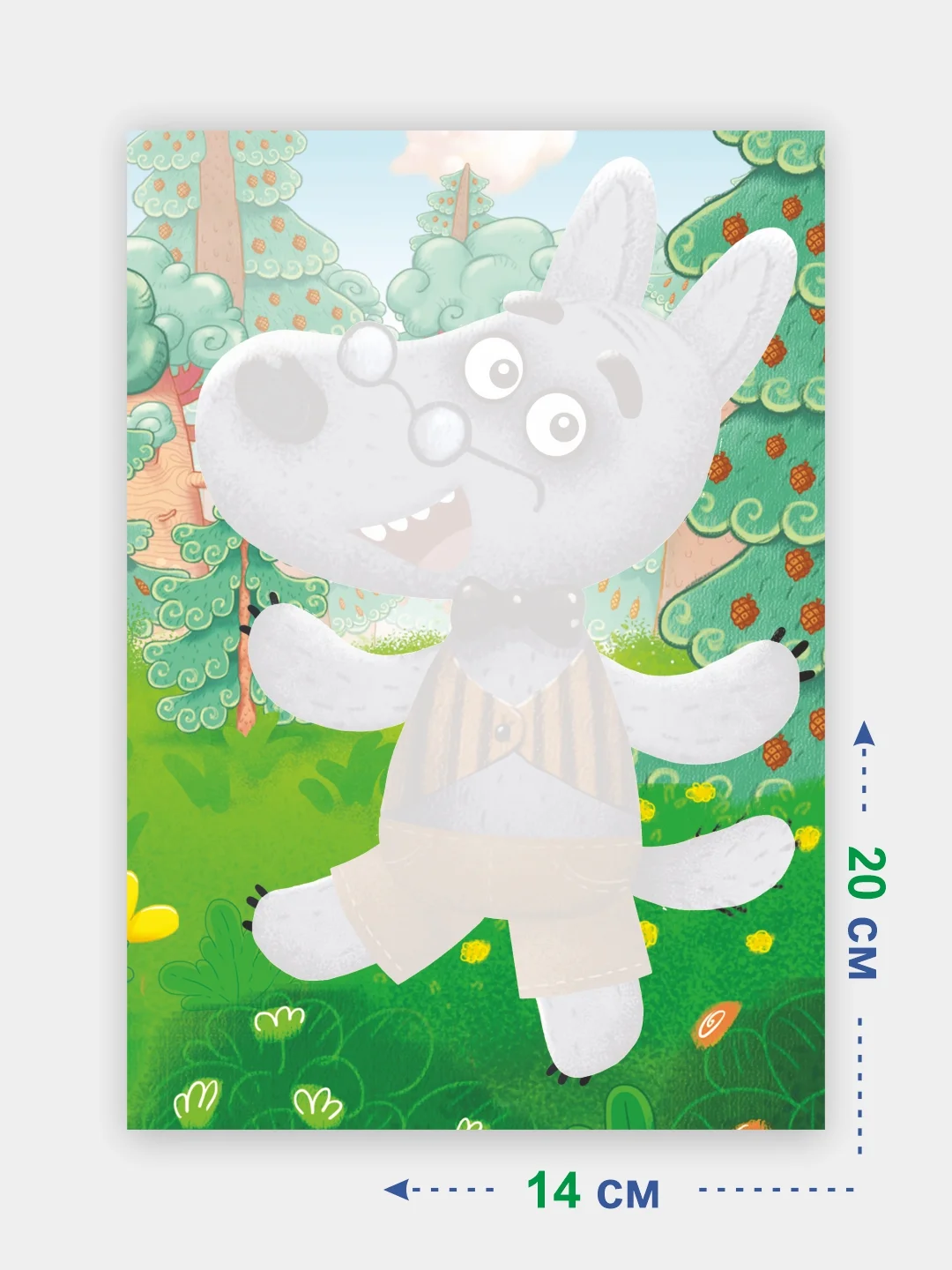 Алый аппликация Буренка Даша для детей 3-5 лет, 14*20 см, 14 страниц, 4 картинки-аппликации