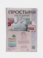 Индиго простыня на резинке, размер 90*200, высота борта 20 см, состав ткани трикотаж