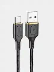Черный кабель Hoco X95, быстрая зарядка, USB - Type-C, 3А, 1-3 метра