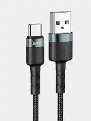 Черный кабель DU 46 для быстрой зарядки и передачи данных, Type-C, 2 м, 1 м