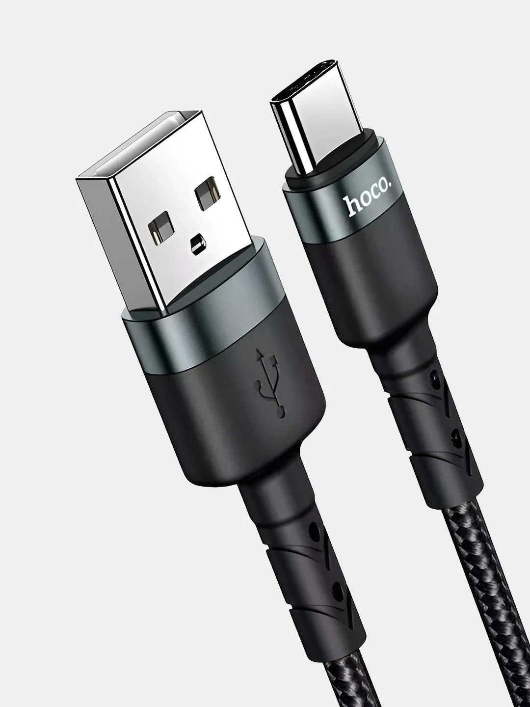 Черный кабель DU 46 для быстрой зарядки и передачи данных, Type-C, 2 м, 1 м