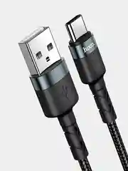 Черный кабель DU 46 для быстрой зарядки и передачи данных, Type-C, 2 м, 1 м