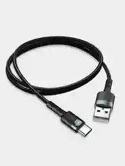 Черный кабель DU 46 для быстрой зарядки и передачи данных, Type-C, 2 м, 1 м