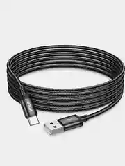 Черный кабель Hoco X91, USB Type-C, для Android, быстрая зарядка 3А, 1 / 2 / 3 м
