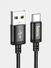 Черный кабель Hoco X91, USB Type-C, для Android, быстрая зарядка 3А, 1 / 2 / 3 м