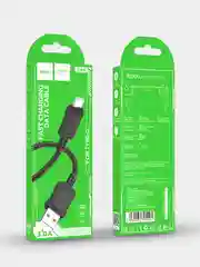Черный кабель Hoco X94, USB - Type-C, 3А, быстрая зарядка, 3 размера