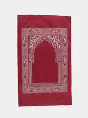 Красный молитвенный коврик КАРТОФАН дорожный с компасом, намазлык, ковер для намаза, молитвы