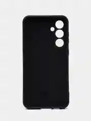 Черный чехол для Samsung Galaxy S23 FE противоударный КАРТОФАН пластиковый с кольцом-магнитом