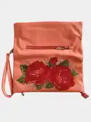 Слоновая кость сумка женская, клатч с вышивкой и стразами