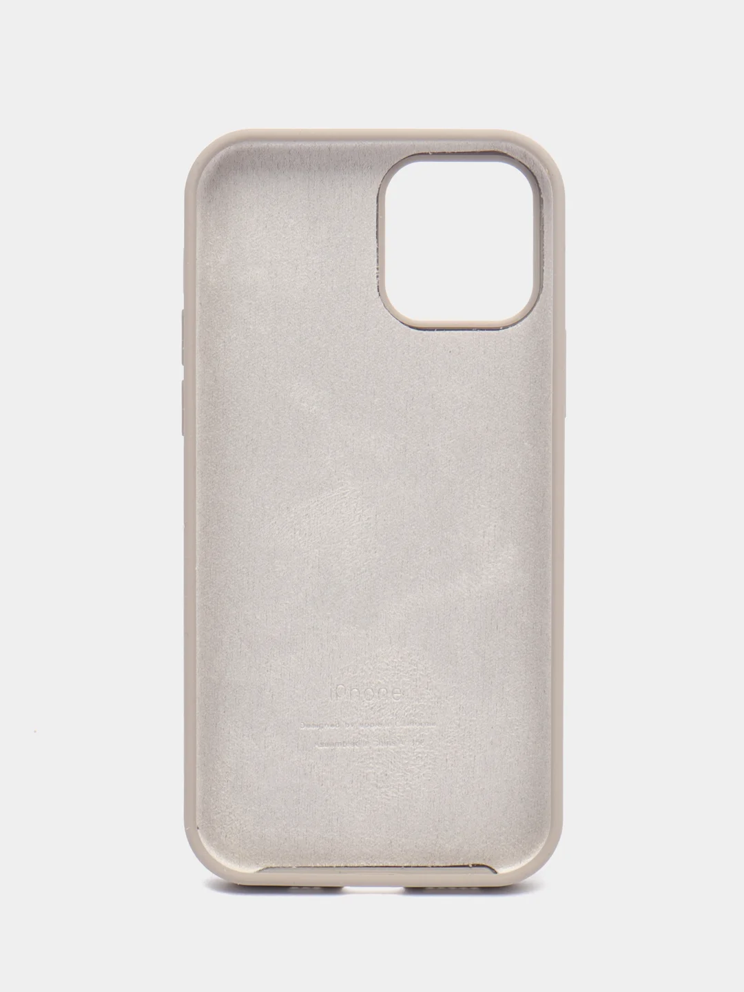 Песочный хаки чехол Silicone Case для iPhone 12 / iPhone 12 Pro, закрытый низ