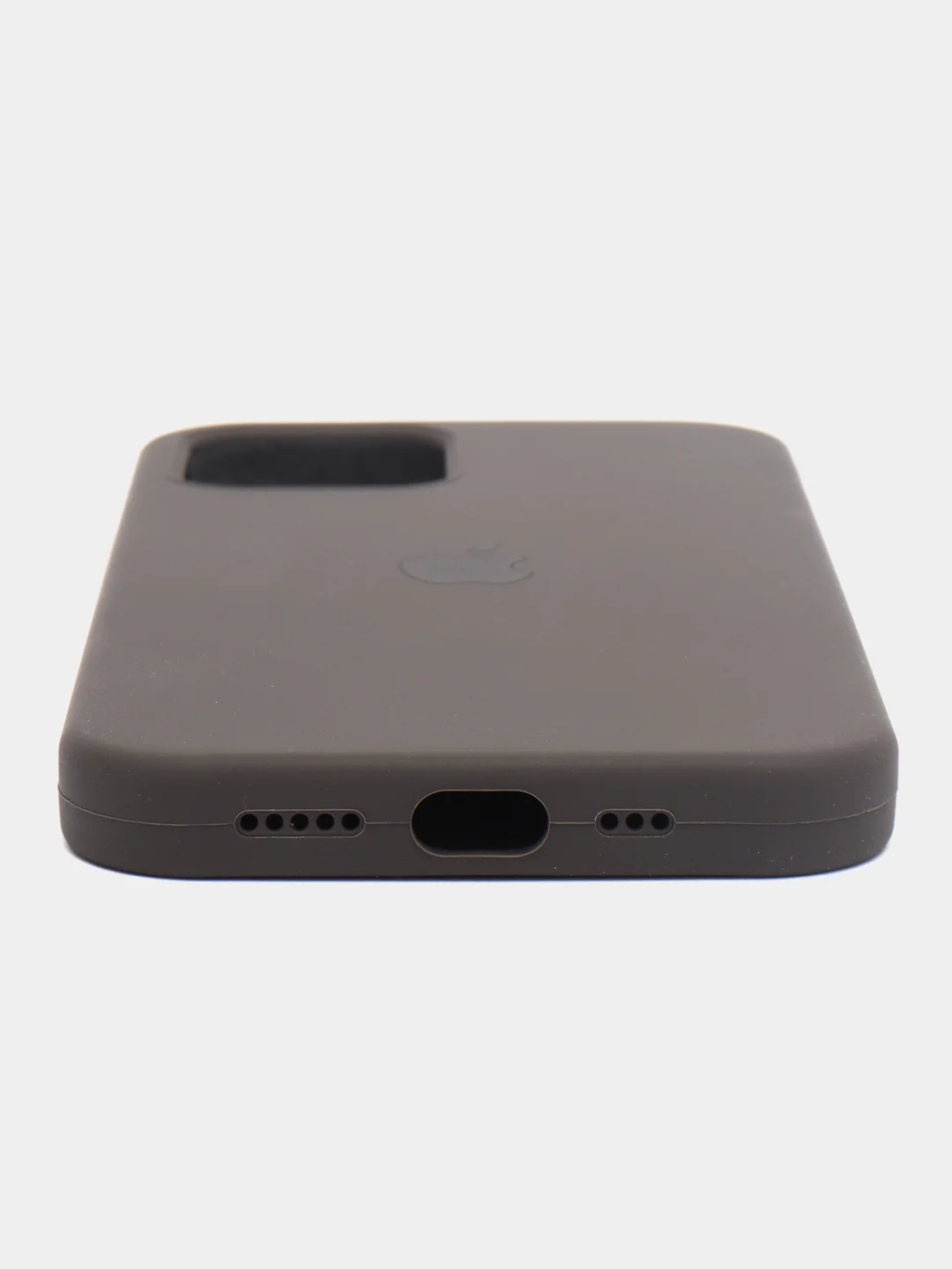 Темно-синий чехол Silicone Case для iPhone 12 / iPhone 12 Pro, закрытый низ