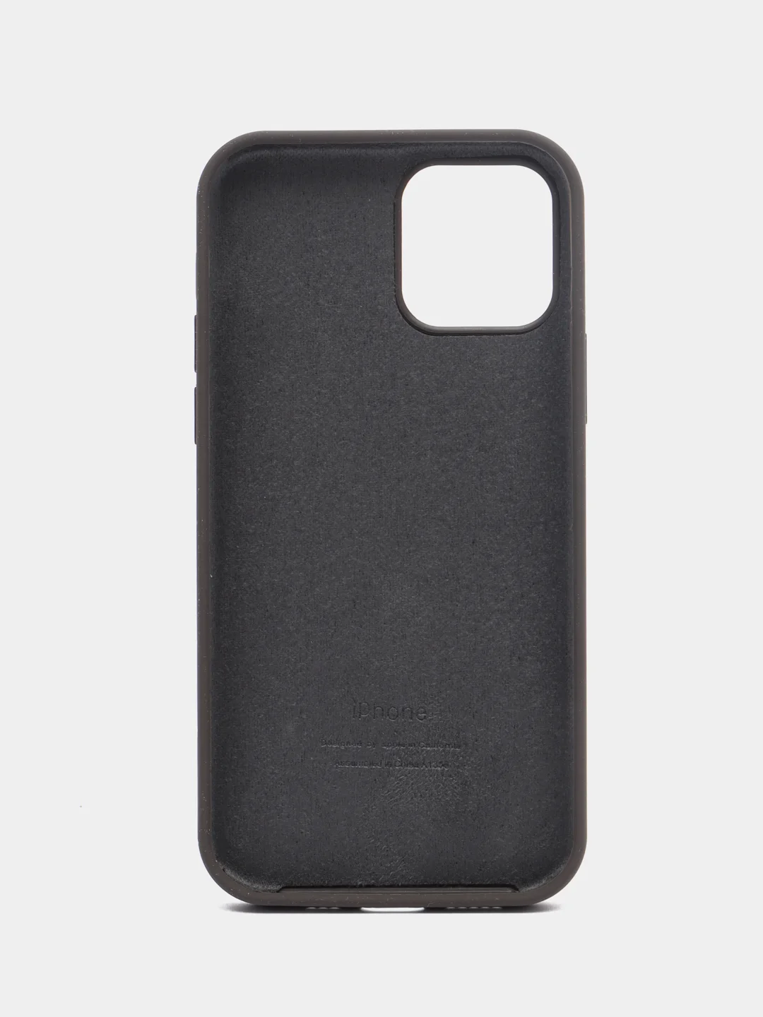 Темно-синий чехол Silicone Case для iPhone 12 / iPhone 12 Pro, закрытый низ
