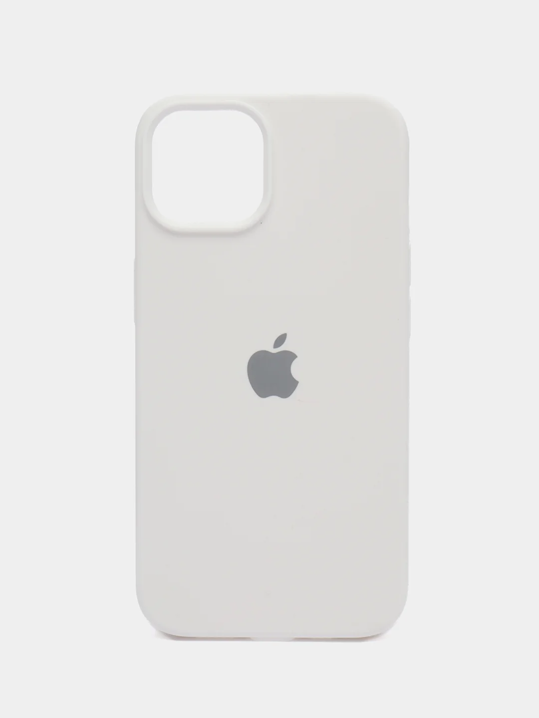 Белый чехол Silicone Case для iPhone 14, 14 Plus, 14 Pro, 14 Pro Max, с закрытым низом