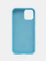 Голубой чехол Silicone Case для iPhone 12 / iPhone 12 Pro, закрытый низ