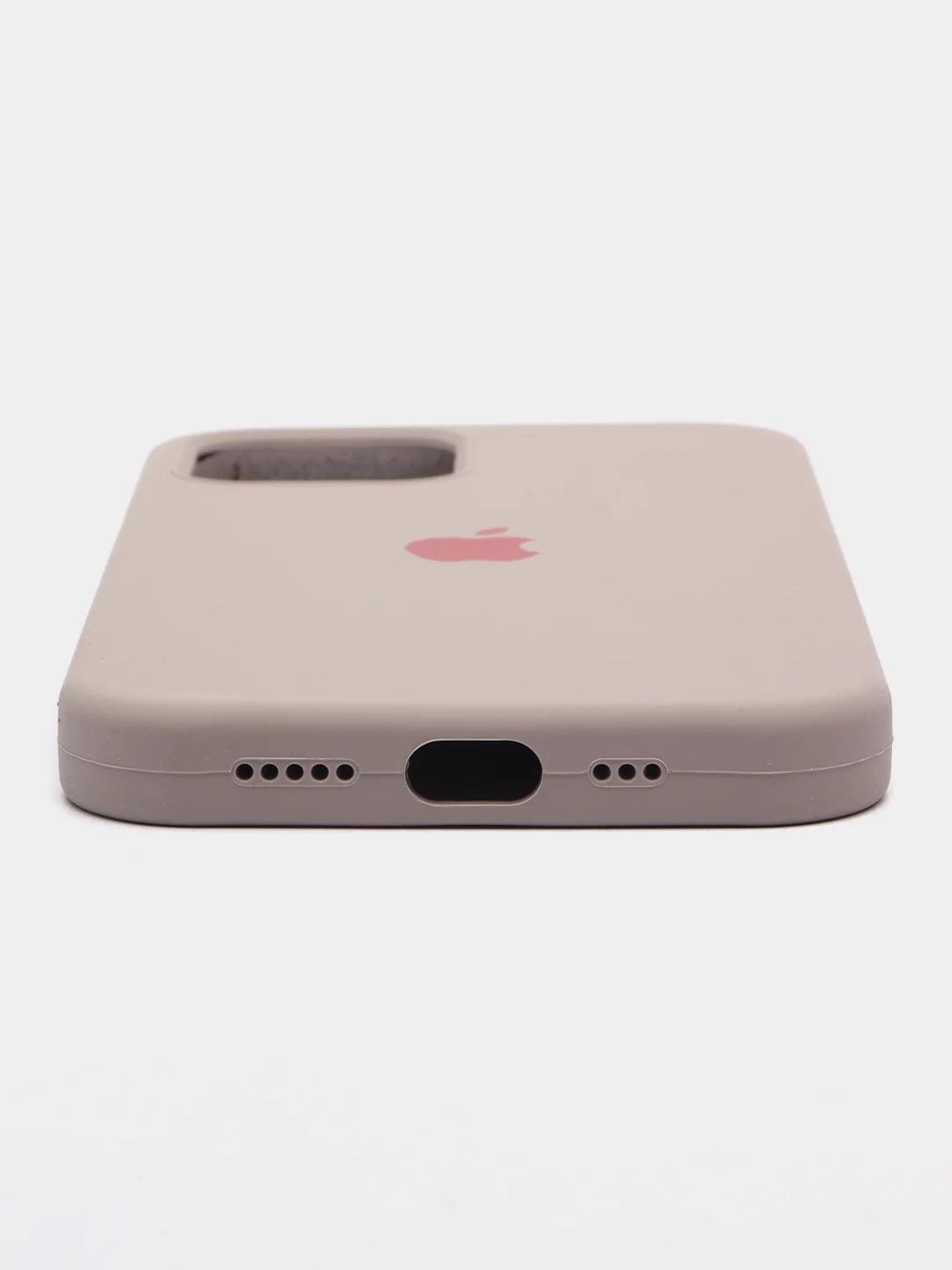 Коралловый меланж чехол Silicone Case для iPhone 12 / iPhone 12 Pro, закрытый низ
