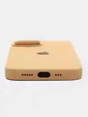 Белый чехол Silicone Case для iPhone 14, 14 Plus, 14 Pro, 14 Pro Max, с закрытым низом