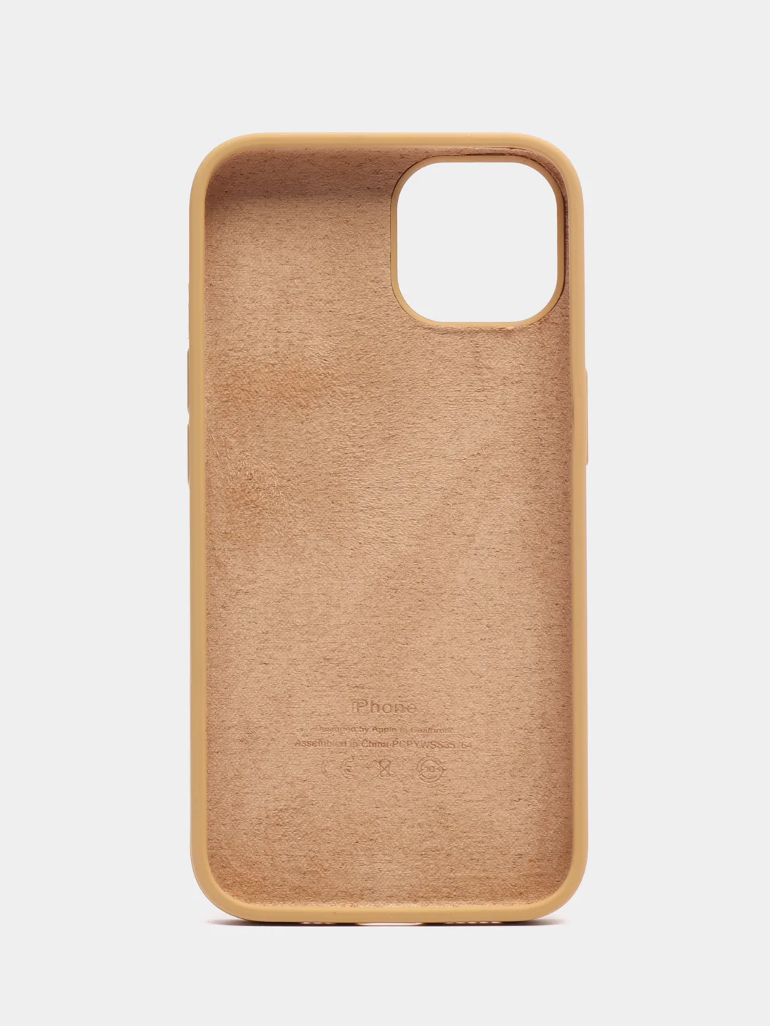 Белый чехол Silicone Case для iPhone 14, 14 Plus, 14 Pro, 14 Pro Max, с закрытым низом