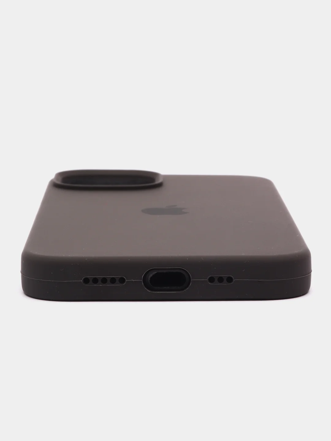 Тёмно-серый чехол Silicone Case для iPhone 14, 14 Pro, 14 Plus, 14 Pro Max, с закрытым низом