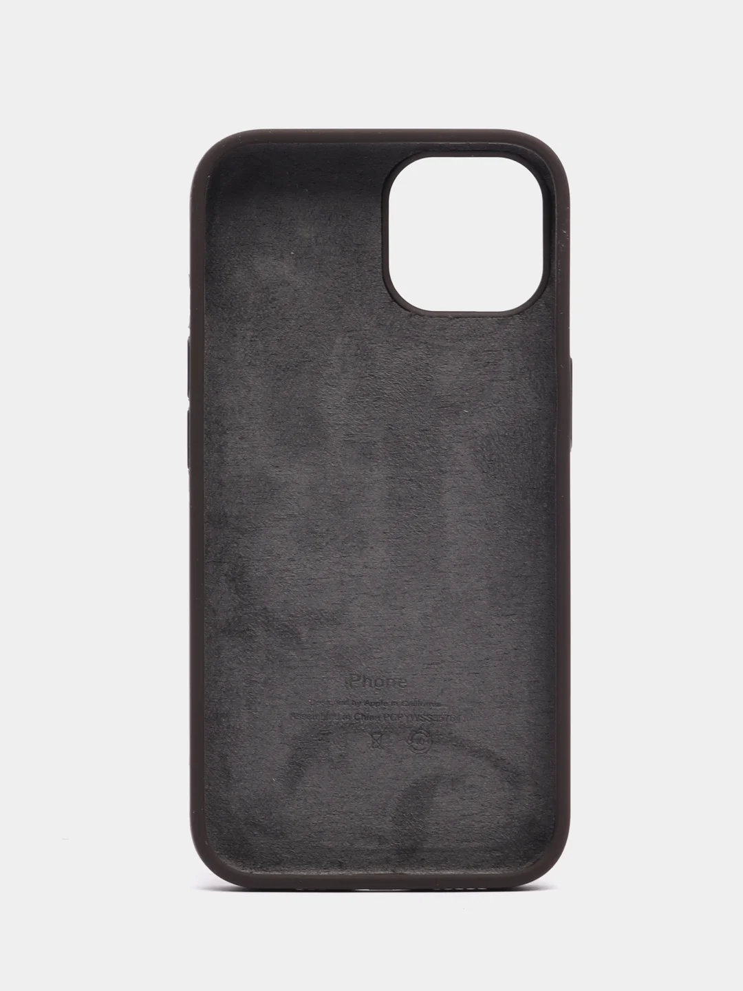 Тёмно-серый чехол Silicone Case для iPhone 14, 14 Pro, 14 Plus, 14 Pro Max, с закрытым низом