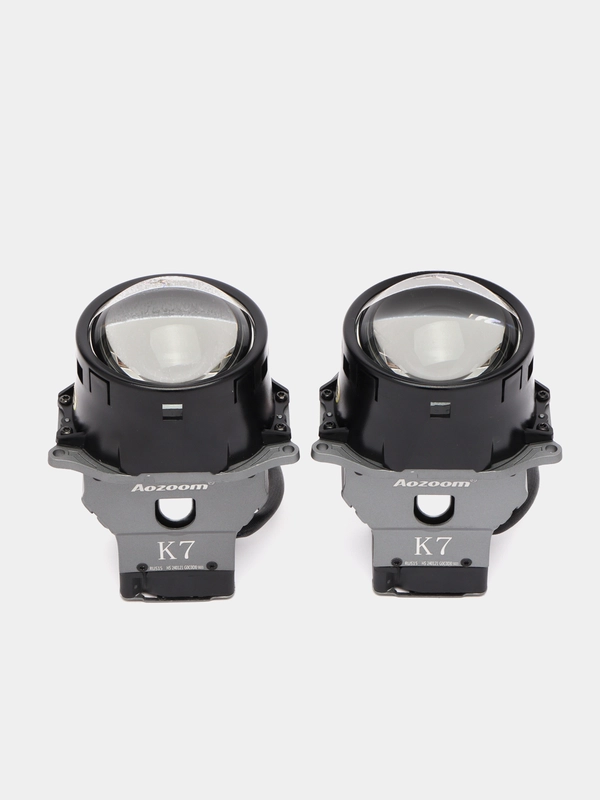 Светодиодные линзы Bi-Led Aozoom K7 Dragon, автомобильные,3.0 дюйма,2 чипа,компект 2 штуки