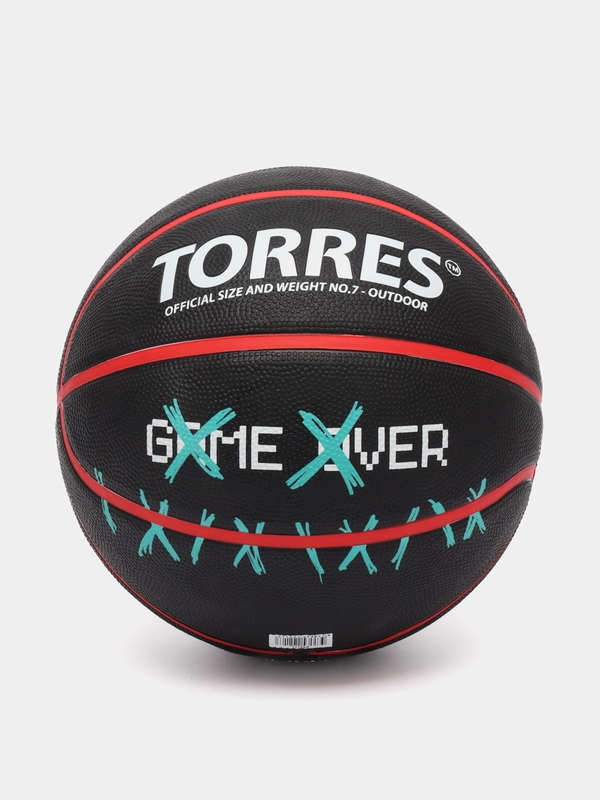 Мяч баскетбольный TORRES GAME OVER, размер 7