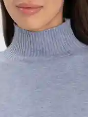 Серый свитер женский тёплый оверсайз , кофта высокий ворот, oversize однотонный