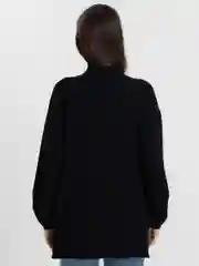 Черный свитер женский тёплый оверсайз , кофта высокий ворот, oversize однотонный