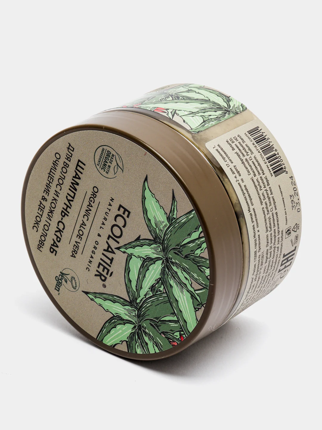 Шампунь-скраб для волос и кожи головы Очищение и Детокс Ecolatier Green 300 г