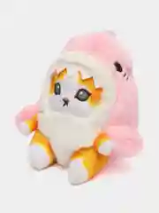 Розовый мягкая плюшевая игрушка брелок для рюкзака ключей Кот Акула, кот в акуле