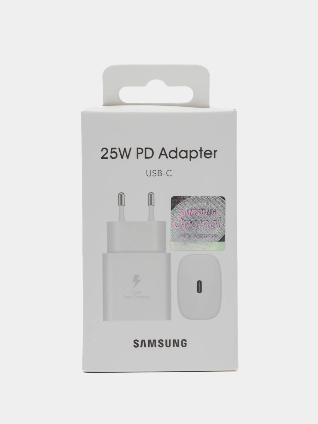 Белый сетевое зарядное устройство для Samsung TA800 Type-C,25W USB-C зарядка самсунг