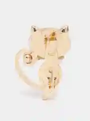 Желтый брошь с кошачьим глазом