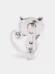 Голубой брошь с кошачьим глазом