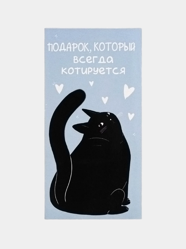 Конверт для денег Подарок, кот, 16,5  8 см