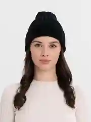 Угольный шапка женская, вязаная