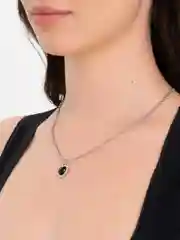 Серебряный цепочка на шею с подвеской Сердце