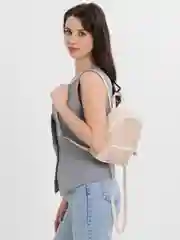 Белый рюкзак женский из полиуретана
