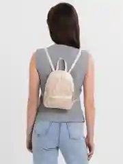 Белый рюкзак женский из полиуретана