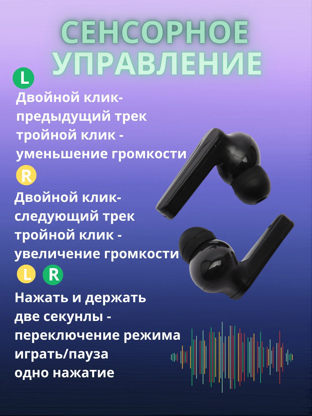 Беспроводные наушники, игровые / сенсорные наушники с микрофоном